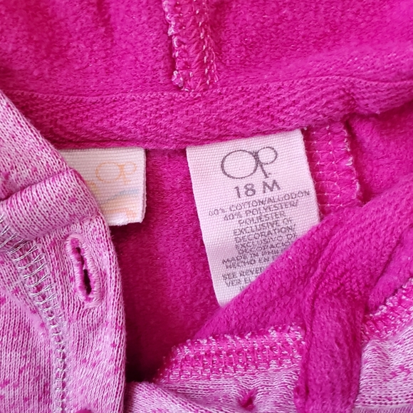 Op Baby Girls Hoodie Jacket Sweater Size 18m - Picture 3 of 3